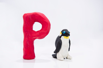 Letters made from Play Clay with some visualizations.