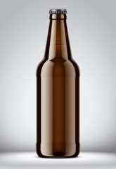 Glass bottle mockup. 