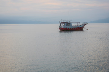 fishing boat on the sea