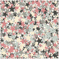 Abstract Generative Art color distributed Stars background illustration