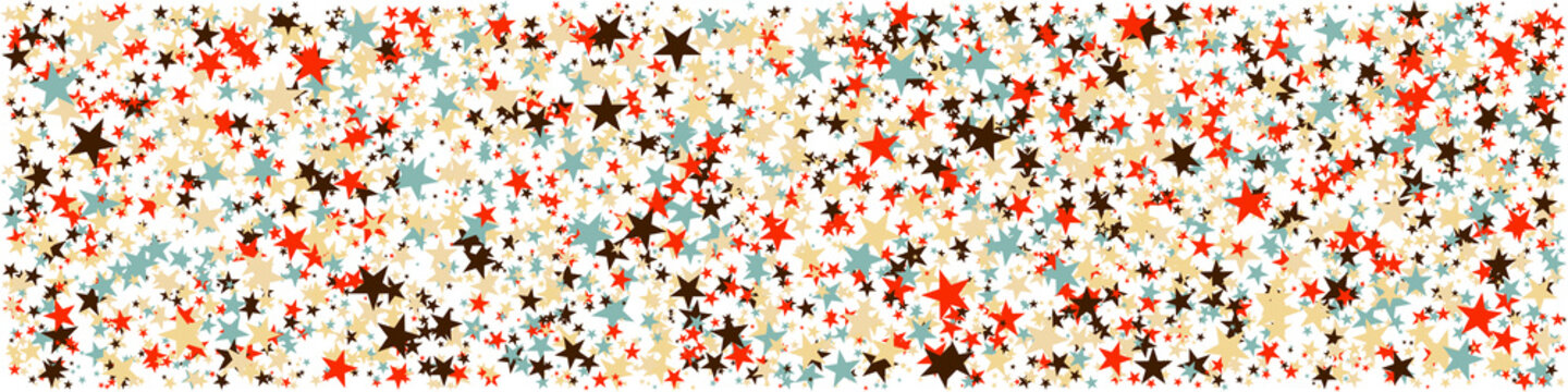Abstract Generative Art color distributed Stars background illustration