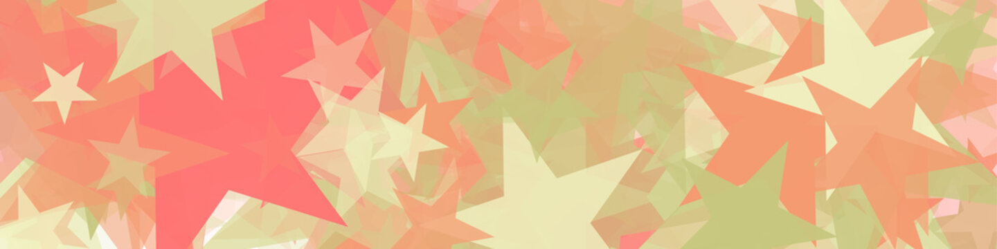 Abstract Generative Art color distributed Stars background illustration