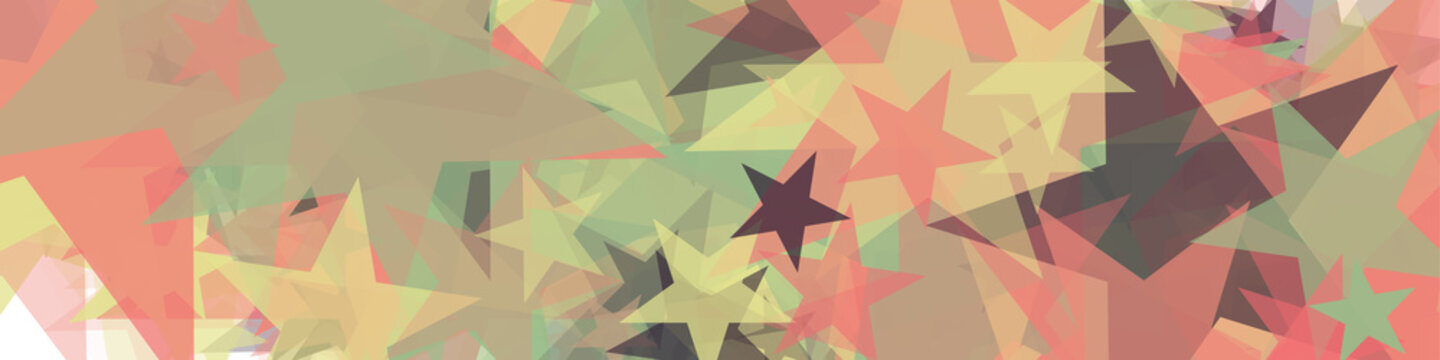 Abstract Generative Art color distributed Stars background illustration