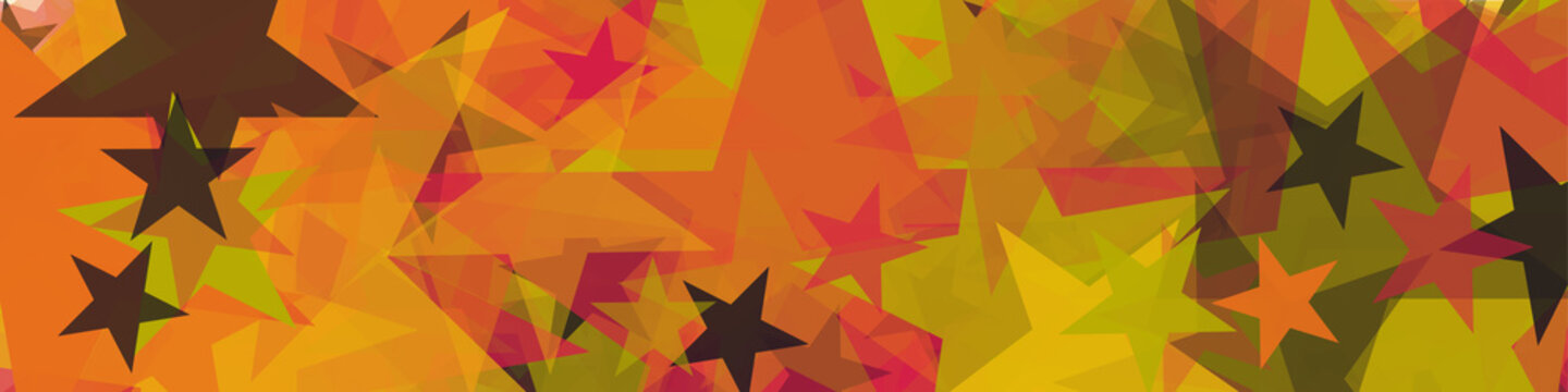 Abstract Generative Art color distributed Stars background illustration