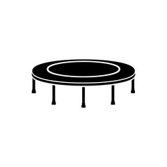 Trampoline icon, logo isolated on white background