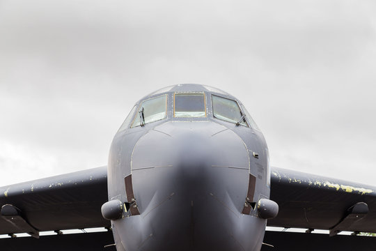 USAF Global Strike Command B-52H captured at the 2019 Royal International Air Tattoo at RAF Fairford.