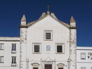 Fototapeta na wymiar Sightseeing with historic buildings in Beja in Portugal