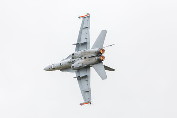 Finnish Air Force F/A-18C Hornet captured at the 2019 Royal International Air Tattoo at RAF...