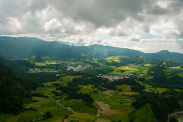 Image of Sao Miguel Island in the Azores archipelago