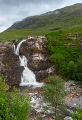 Waterfall in the highlands of Scotland.