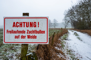 Weg mit Koppelzaun
