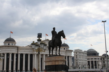 Obraz na płótnie Canvas Skopje Square Macedonia