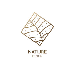 Abstract tropic plant minimal logo