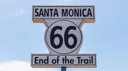 Fototapete Route 66 Route 66 Santa Monica Ende des Weges.  © Rawf8