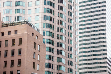 Fototapeta premium Los Angeles city skyscrapers full background