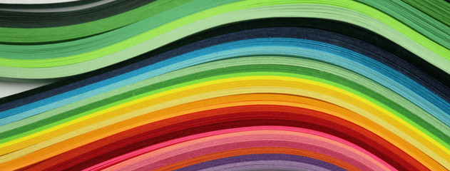 Abstract color rainbow strip paper background. Horizontal long; posters; greeting cards; web site; banner; invitation.