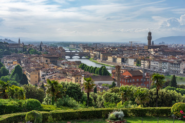 Fototapeta na wymiar Ponte Vecchio. Panoramic view of Florence, Italy