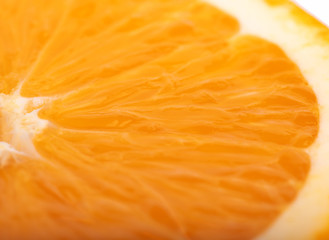 Sliced orange close-up.