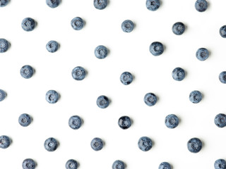 blueberry pattern on white background