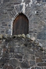 Ancient door on a castle
