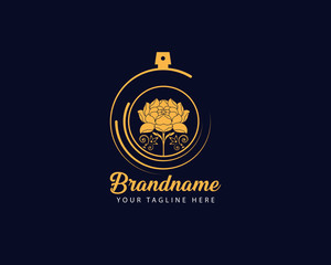 Luxury branding logo can be used for jewelry perfume spa Hotel multi-industry, cosmetics, salon, boutique, spa, company, corporate, etc