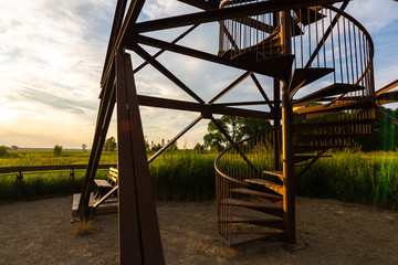 Observation tower at Sunset