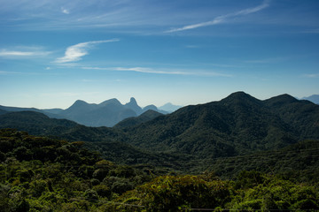 Panoramic view of the mountains