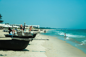 Obraz premium boat on the beach