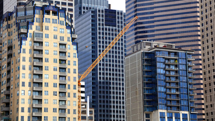 Obraz premium Modern tall buildings in downtown Seattle