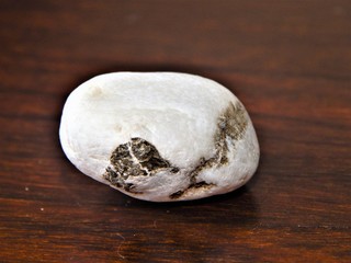 Photo of a stone taken in a Brazil house.