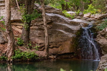 Fototapeta premium Waterfalls in Thassos and Hotnitsa
