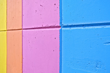 Pastel rainbow bands, in bold vivid colors.