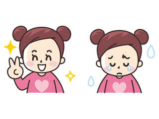 喜びと悲しみ　女の子