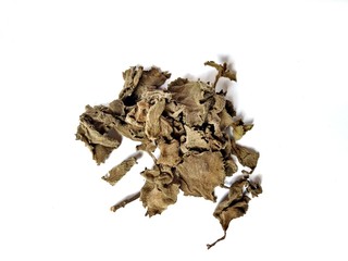 Dried oregano with white background