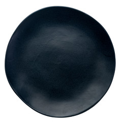 Fototapeta na wymiar empty black plate