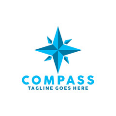 Obraz premium Compass Logo Vector Icon. Modern Navigation Symbol. Location Logo Design Inspiration.