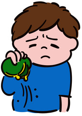 お金がない＿財布＿男性