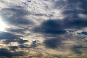 Fototapeta premium Beautiful abstract cloud and clear blue sky landscape nature background