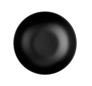 Black Bowl Isolated On White Background