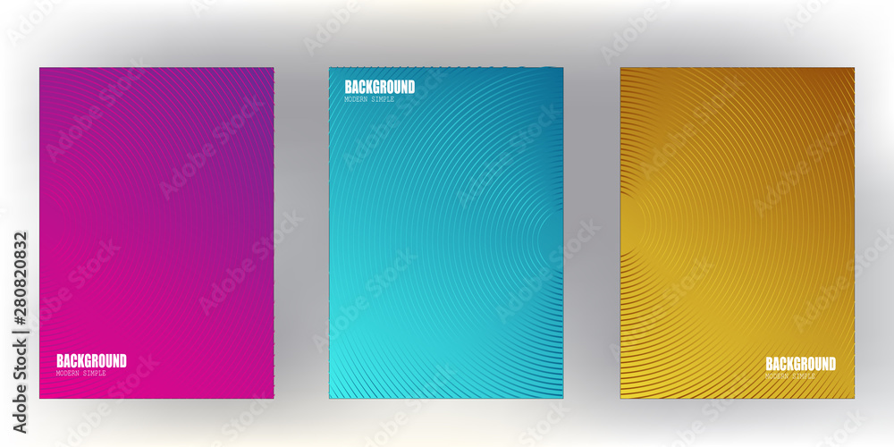 Poster modern minimal cover with cool gradient colorful halftone background design for web.eps 10