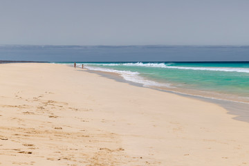 Santa Monica beach in Cabo Verde Boa Vista