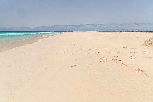 Santa Monica beach in Cabo Verde Boa Vista
