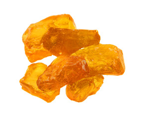 rosin isolated on white background