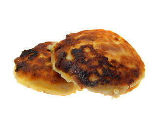 cheesecakes isolated on white background