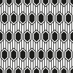Seamless pattern of geometric shapes. Vector