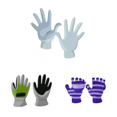 Isolated object of accessory and style icon. Set of accessory and distinctive stock vector illustration.