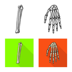 Isolated object of medicine and clinic sign. Set of medicine and medical vector icon for stock.