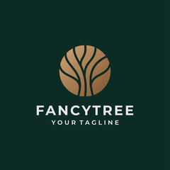 Tree logo and icon design vector.