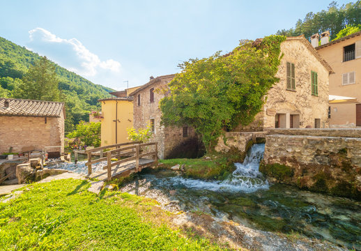 Rasiglia (Italy) - A very little stone town in the heart of Umbria region, named "Village of streams" or "little Venice" for the torrent and waterfalls that cross the historical center.