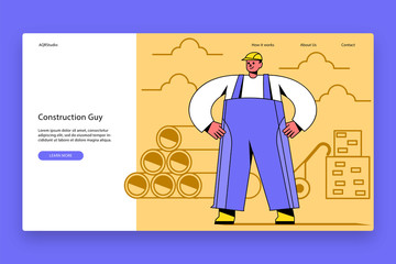 Creative web page template